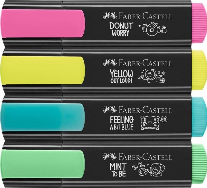 Actual product image Faber-Castell Highlighter 46 Graffiti (Neon Yellow, Neon Pink, Turquoise, Light green, 5 mm, 4 x)