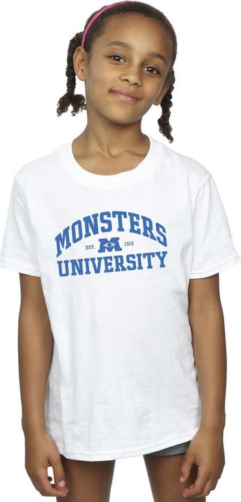 Actual product image Disney Girls Monsters University Logo Cotton T-Shirt (152, 158)
