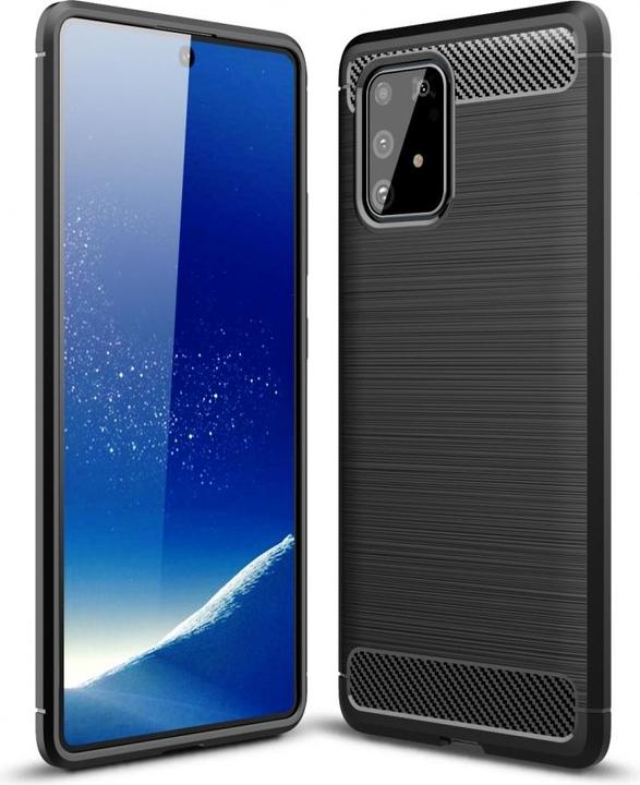 Produktbild Screenguard Samsung Galaxy S10 Lite Hülle Carbon Brushed Soft TPU (Samsung Galaxy S10 Lite)
