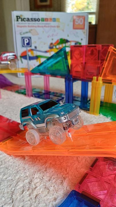Produktbild PicassoTiles Race Car Track Set