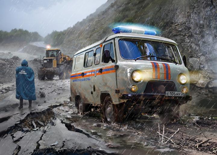 Produktbild 1:43 UAZ 3909 Emergency service