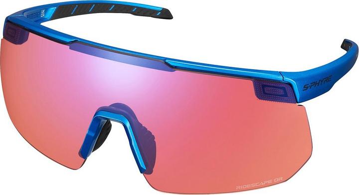 Shimano S-Phyre 2 Metallic Blue Ridescape Offroad (Extra mat Weiss, Ridescape Route)