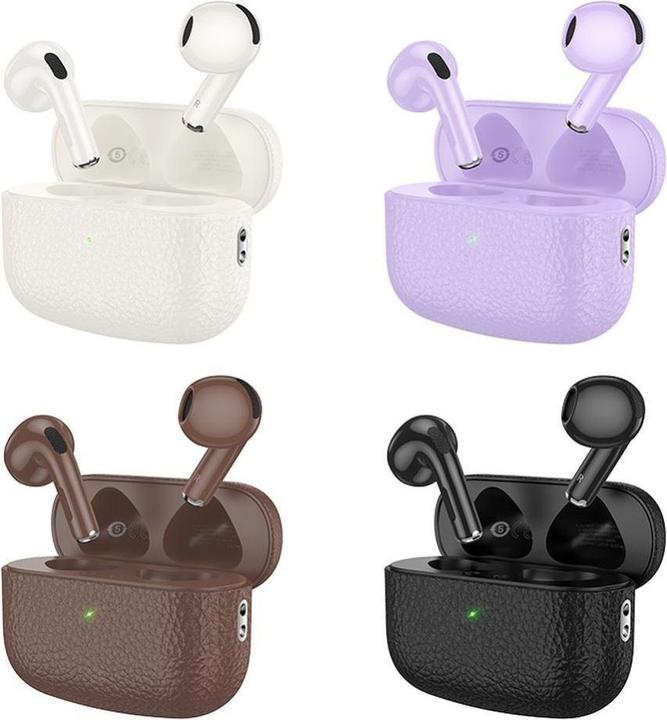 Produktbild Hoco Wireless headphones wireless earphones bluetooth TWS EQ15 purple (6 h, Kabellos)
