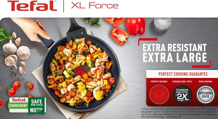 Actual product image Tefal XL Force (24 cm, Frying pan, Aluminium)