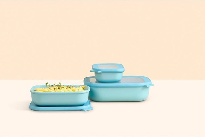 Actual product image Rosti Mepal Mepal - Cirqula Low Rect Bowl Set - Nordic White (14598) (3.50 l)