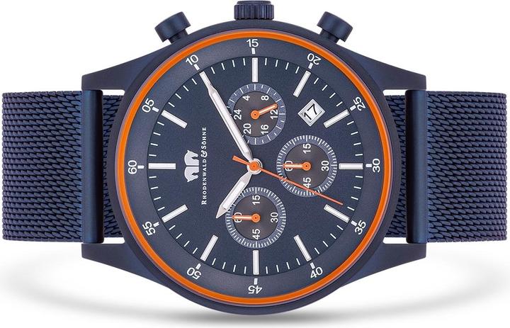 Actual product image Men Chronograph Goodwill Stainless Steel Blue - 26527 (Chronograph, 43 mm)