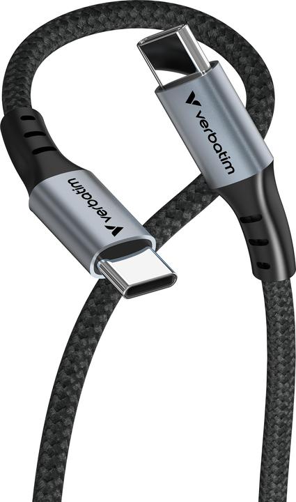 Actual product image Verbatim Sync & Charge Cable - 60W USB-C to USB-C 120 cm (1.20 m, USB 2.0)