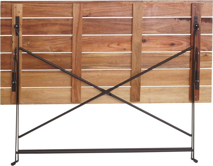 Image du produit Swisshandel24 Table de jardin de bière, table de jardin pliante, qualité gastronomique Acacia certifié FSC (120 cm)