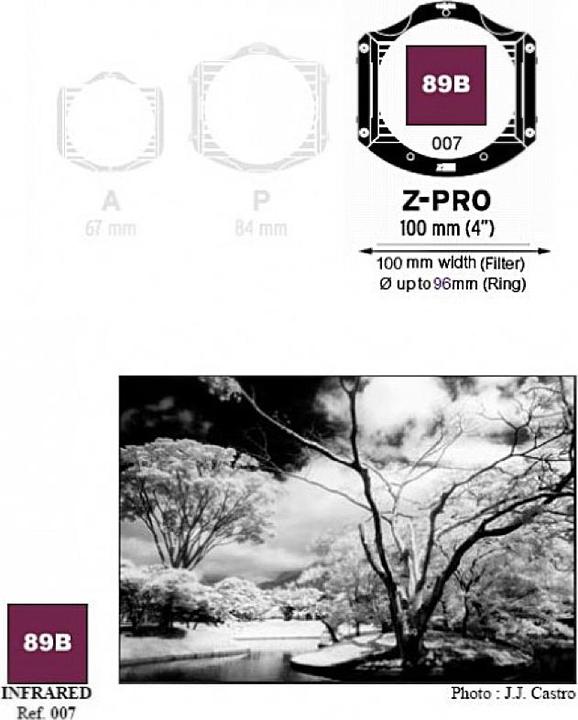 Produktbild Cokin Z007 Infrarotfilter (89B) (96 mm, Infrarot durchlass Filter)