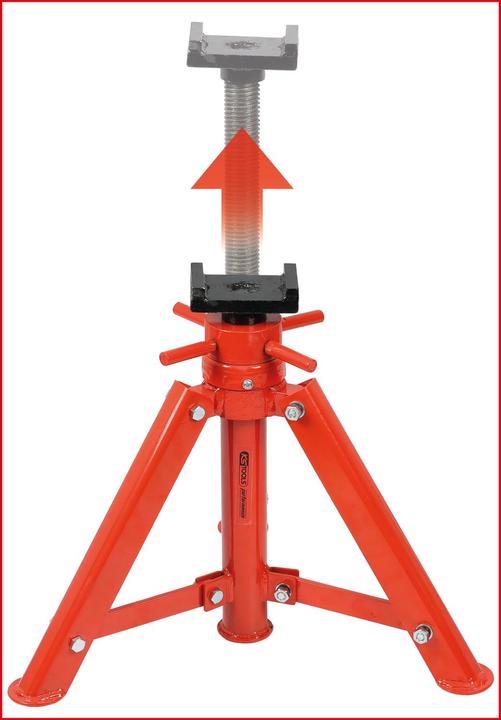 Produktbild KS Tools Stahl-Spindel-Unterstellbock, 12t, 456-710mm