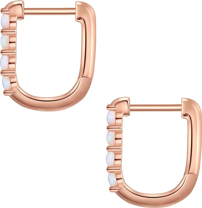 Image du produit Glanzstücke München Femmes argent sterling opale (synth.) or rose - 28467 (Argent Sterling)
