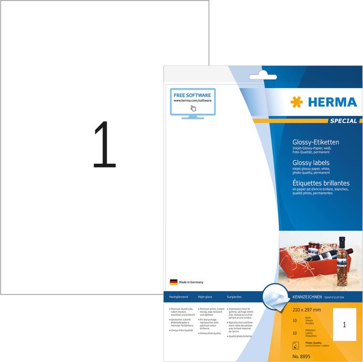 Image du produit HERMA Étiquettes brillantes A4