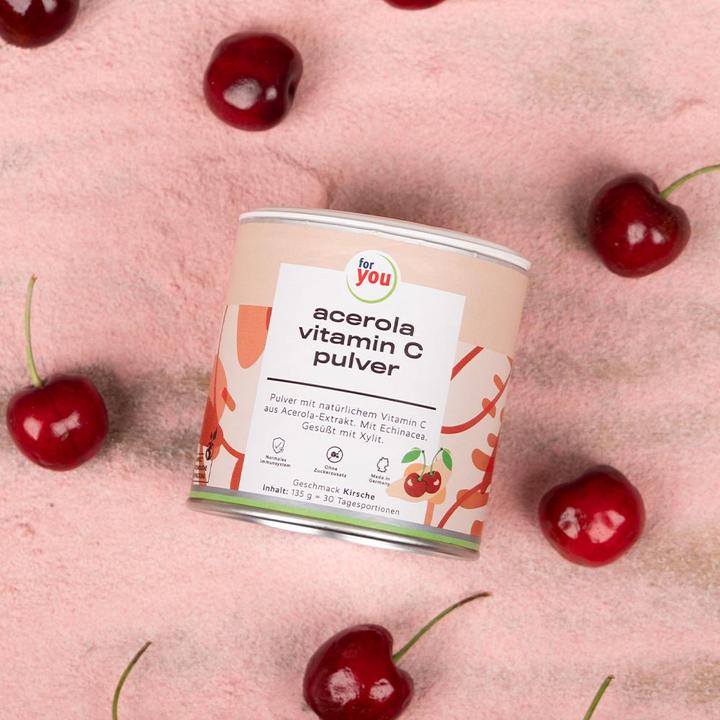 Produktbild For You acerola vitamin c pulver (1 Stück, Pulver, 135 g)