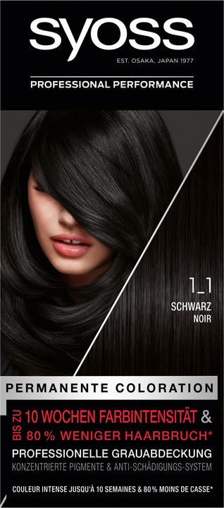 Image du produit Syoss Coloration des cheveux (1-1 Noir)