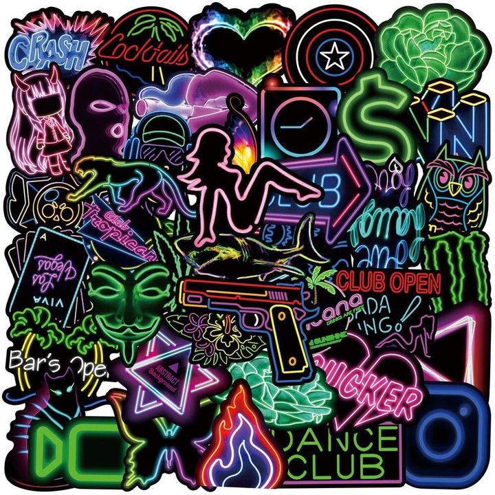 Immagine prodotto JTI Insegne al neon adesive - 50 pezzi