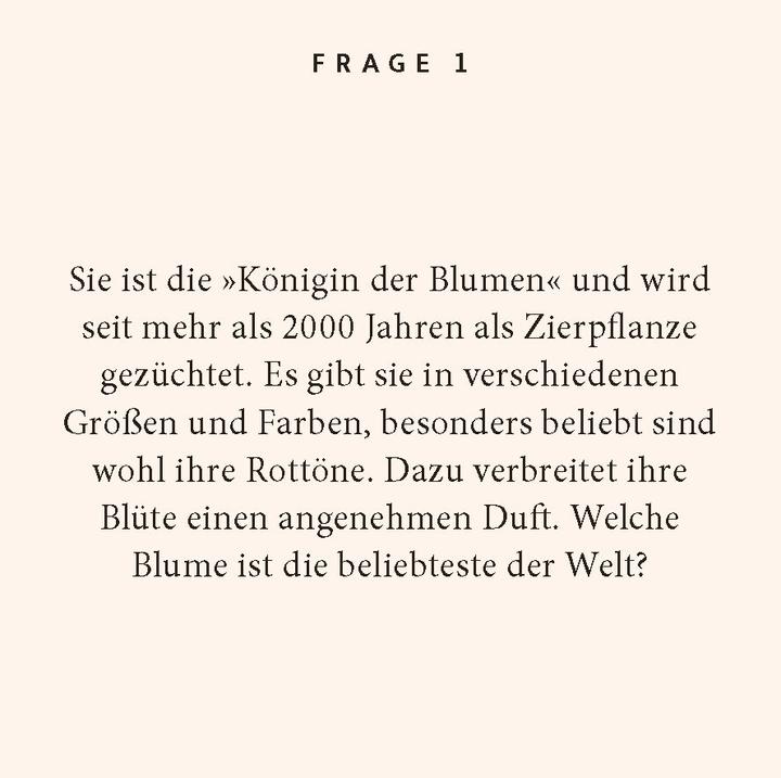 Actual product image Blumen-Quiz (German)