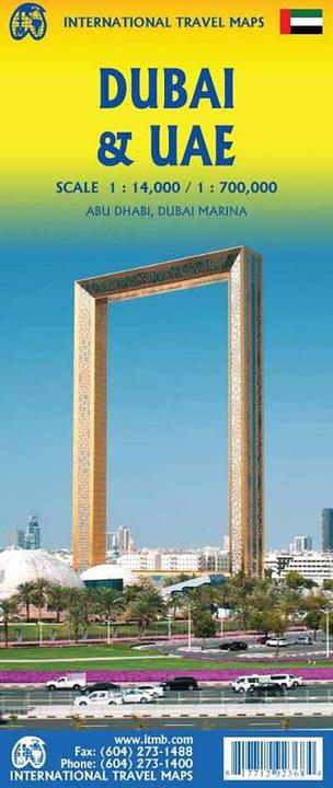 Actual product image Itmb Dubai / UAE / Oman 1:14'000 - 1:700'000