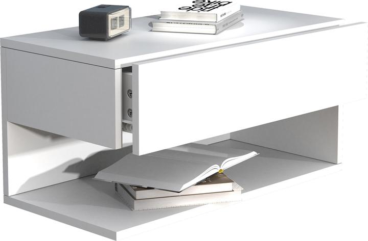 Produktbild VCM Holz Wandschublade Nachtschrank Wandboard Schublade Konsole Nachttisch Usal XL 60 cm (60 x 32 x 30 cm)
