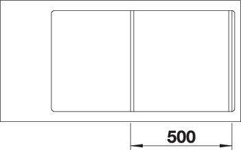 Produktbild Blanco ZENAR 5 S-F (90.25 cm, 49.75 cm)