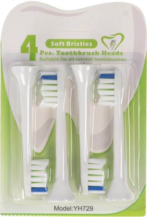 Produktbild AccuCell Zahnbürstenkopf Whitening Cleaning Brush für elektrische Zahnbürsten von Philips, 4 Stück (4 x)