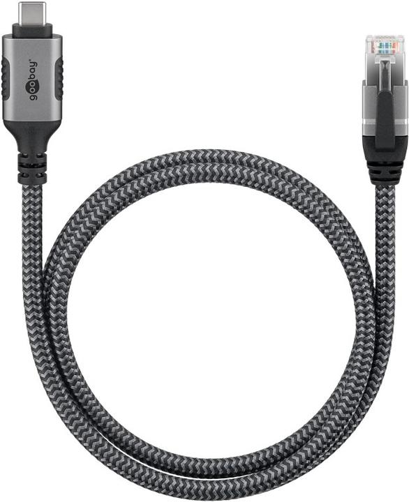 Produktbild Goobay Ethernet-Kabel USB-C auf RJ45, 1 m (RJ45, USB-C, RJ45 (1x))