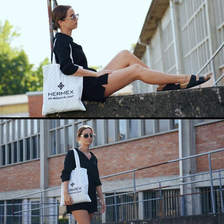 Immagine prodotto Hermex Borsa Tote Borsa shopping Borsa a tracolla Borsa di tela Borsa Tote