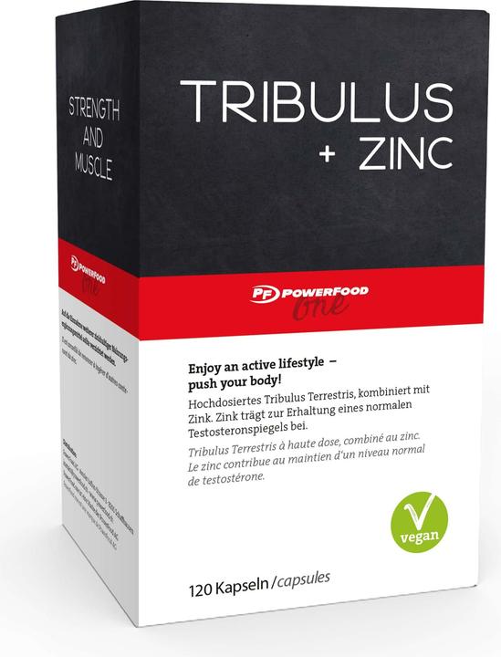 PowerFood One Tribulus + Zinc (120 pièce(s), Capsules, 50 g)