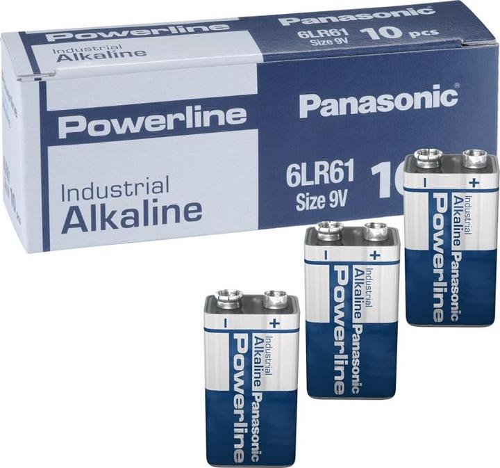 Immagine prodotto Panasonic Linea elettrica industriale alcalina (10 pz., 9V Block)