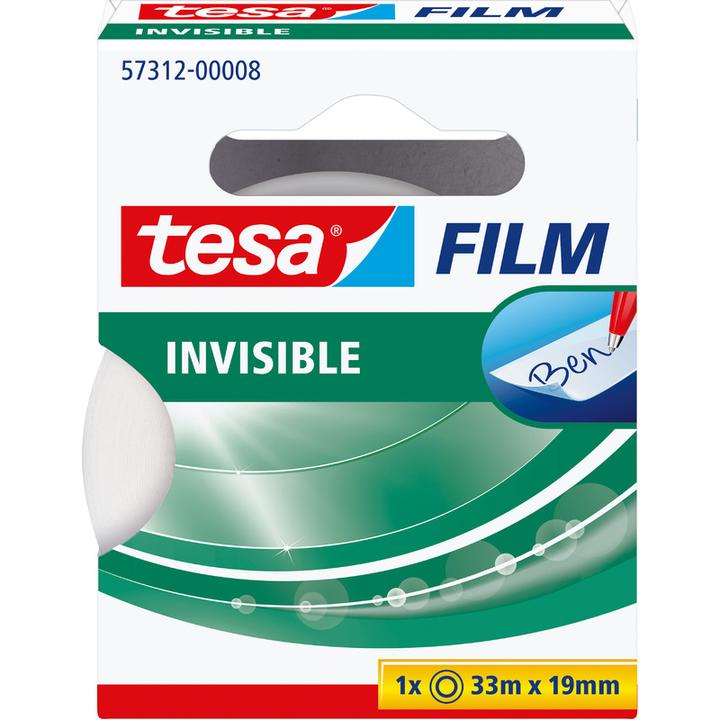 Image du produit tesa 1x tesafilm INVISIBLE, invisible mat, résistant au vieillissement et à la déchirure (19 mm)