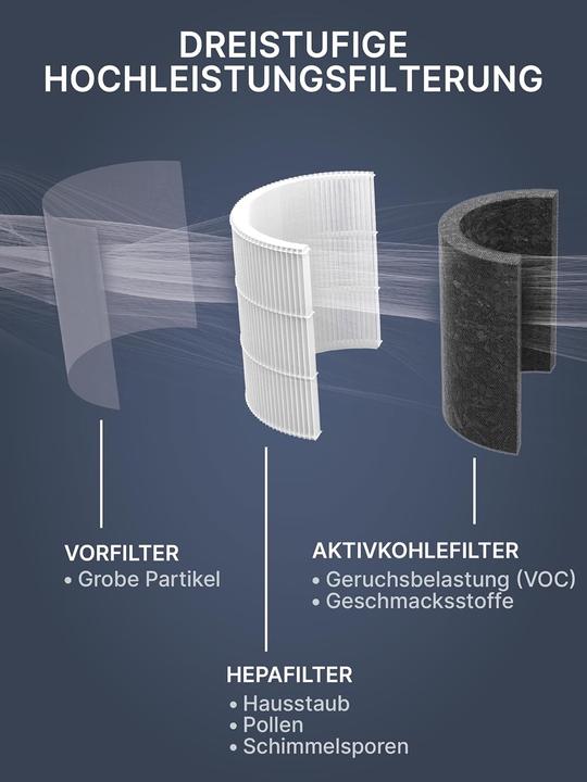 Actual product image Comedes Combi filter suitable for Philips air purifier 2000(I), AC2939/10