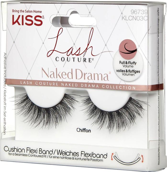 KISS False Eyelashes Lash Couture Naked Drama 1 pair - Variant: Chiffon (L) (Künstliche Wimpern)