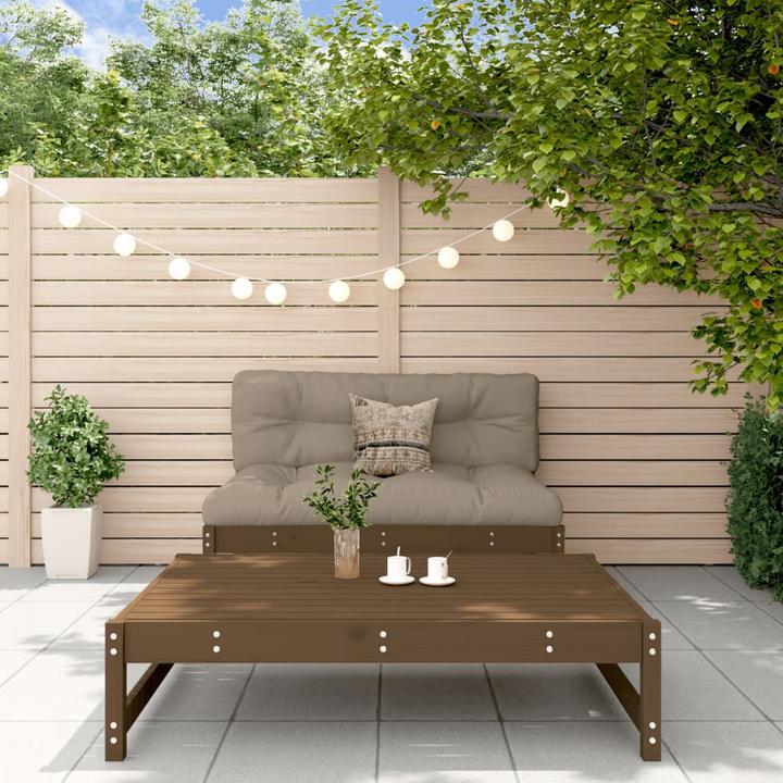 Immagine prodotto VidaXL 2-tlg. Garten-Lounge-Set mit Kissen Honigbraun Massivholz