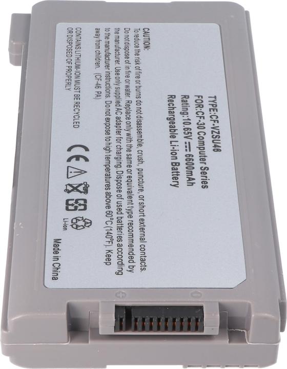 Produktbild XCell Akku passend für Panasonic Toughbook CF-30 Akku VZSU46 10,65 Volt, 6600mAh (6600 mAh)