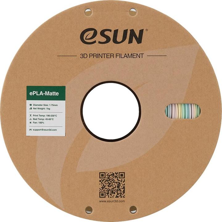 Produktbild eSUN Filament PLA Matt Regenbogen 1.75mm 1000g (PLA, 1.75 mm, 1000 g, Mehrfarbig)