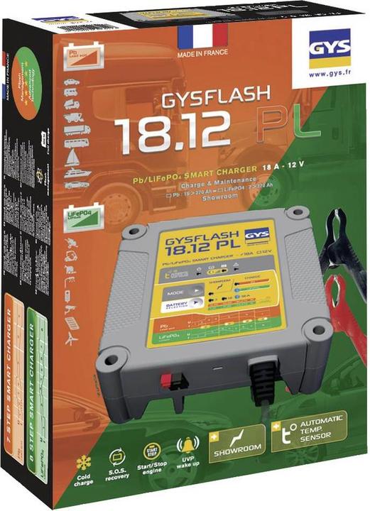 Actual product image GYS GYSFLASH 18.12 PL 026926 Automatic charger 12 V 18 A (12V)