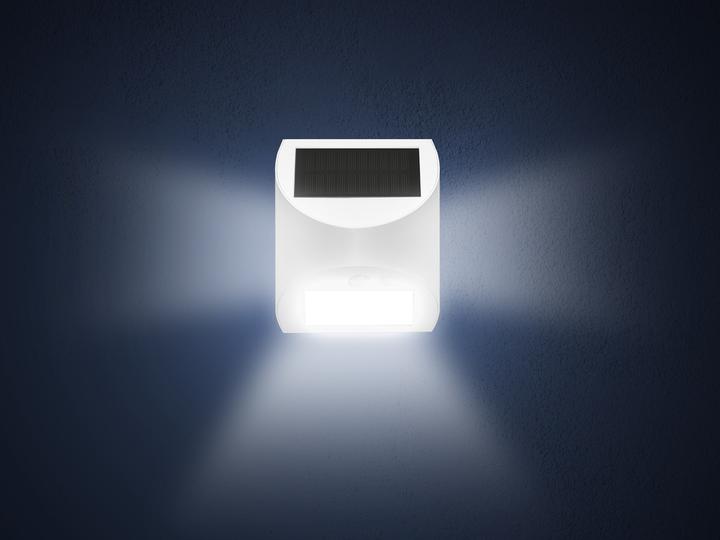 Produktbild Century Arcadia Max Solar LED-Wandleuchte weiss (300 lm, IP65)