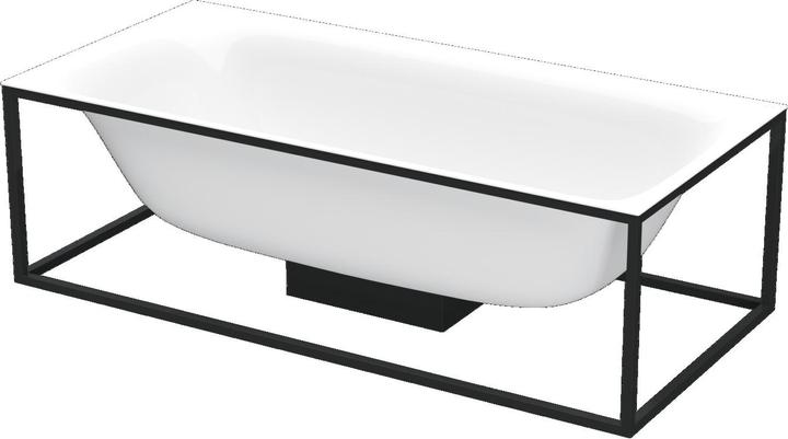 Bette Lux Shape rectangular bathtub freestanding 190x90x45cm, 2 sloping backs, 3453- (234 l, 90 cm, 190 cm)