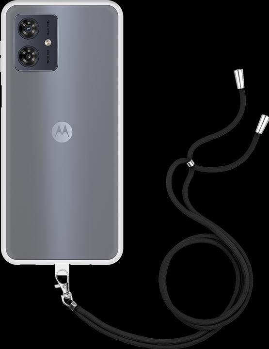 Produktbild Cazy Handykette Hülle Kompatibel mit Motorola Moto G54 5G - Silikon Handyhülle mit Band Necklace Hülle -