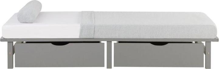 Produktbild Homestyle4u Palettenbett mit Bettkästen & Matratze (90 x 200 cm)