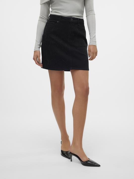 Immagine prodotto Vero Moda VMTESSA Gonna corta a vita alta in denim (M)