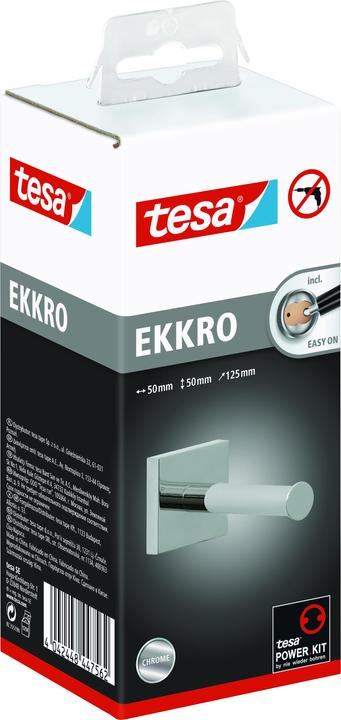 Immagine prodotto tesa Porta rotolo sostitutivo EKKRO WC con soluzione adesiva senza foratura