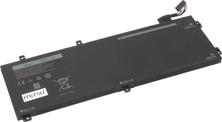 Actual product image Mitsu Bateria Bateria do Dell XPS 15 9550 - RRCGW 4910 mAh (56 Wh) 11.4 Volt (3 Cells, 4900 mAh)