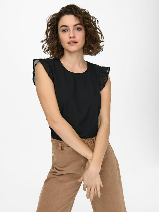 Immagine prodotto Only Top con volant e maniche corte (XL)