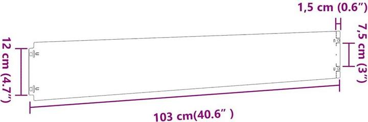 Produktbild VidaXL Rasenkanten 10 Stk. Olivgrün 15x103 cm Kaltgewalzter Stahl Gartenkante (103 cm)