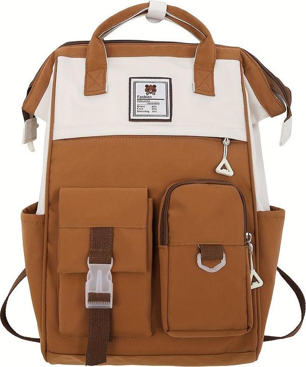 Produktbild Only-Bags.Store Style Schulrucksack, grosse Kapazität Colorblock täglichen Gebrauch Schule Rucksack