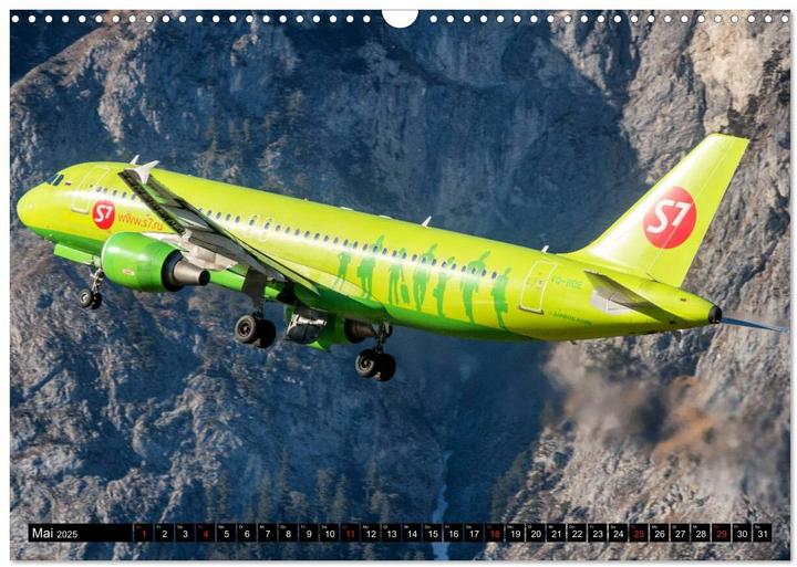 Actual product image :aeroplane calendar (wall calendar (A3, German)