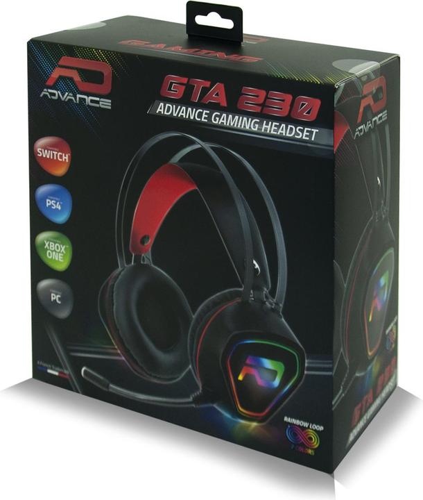 Actual product image NoName Casque Micro Gamer Advance GTA 230 RGB (Noir) (Cable)