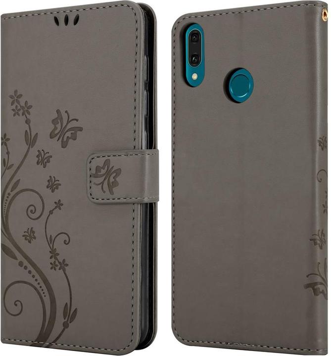 Actual product image Cadorabo Flower Book Cover (Huawei Y9 (2019))
