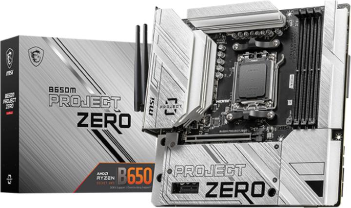 Image du produit MSI B650M PROJECT ZERO (B650,AM5,mATX,DDR5) (AM5, AMD B650, mATX)