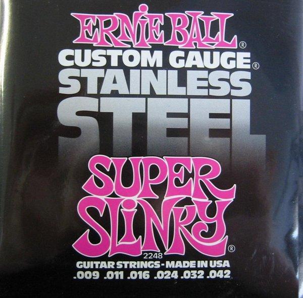 Actual product image Ernie Ball Slinky Stainless (6 x, Electric guitar, 0.04")